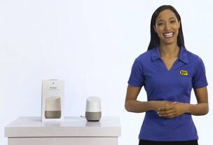 Speaker, Best Buy blue shirt