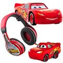 Headphones, toy cars