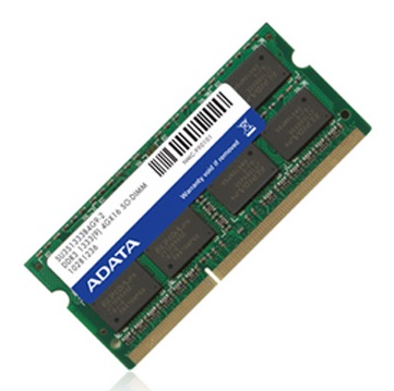 Front_Standard - Adata - Memoria RAM DDR3-1333 SODIMM - 4 GB - Verde