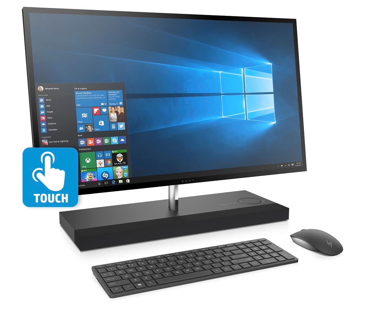 HP - All in One 27B100LA de 27" - Intel Core i7-7700T - Memoria 16 GB