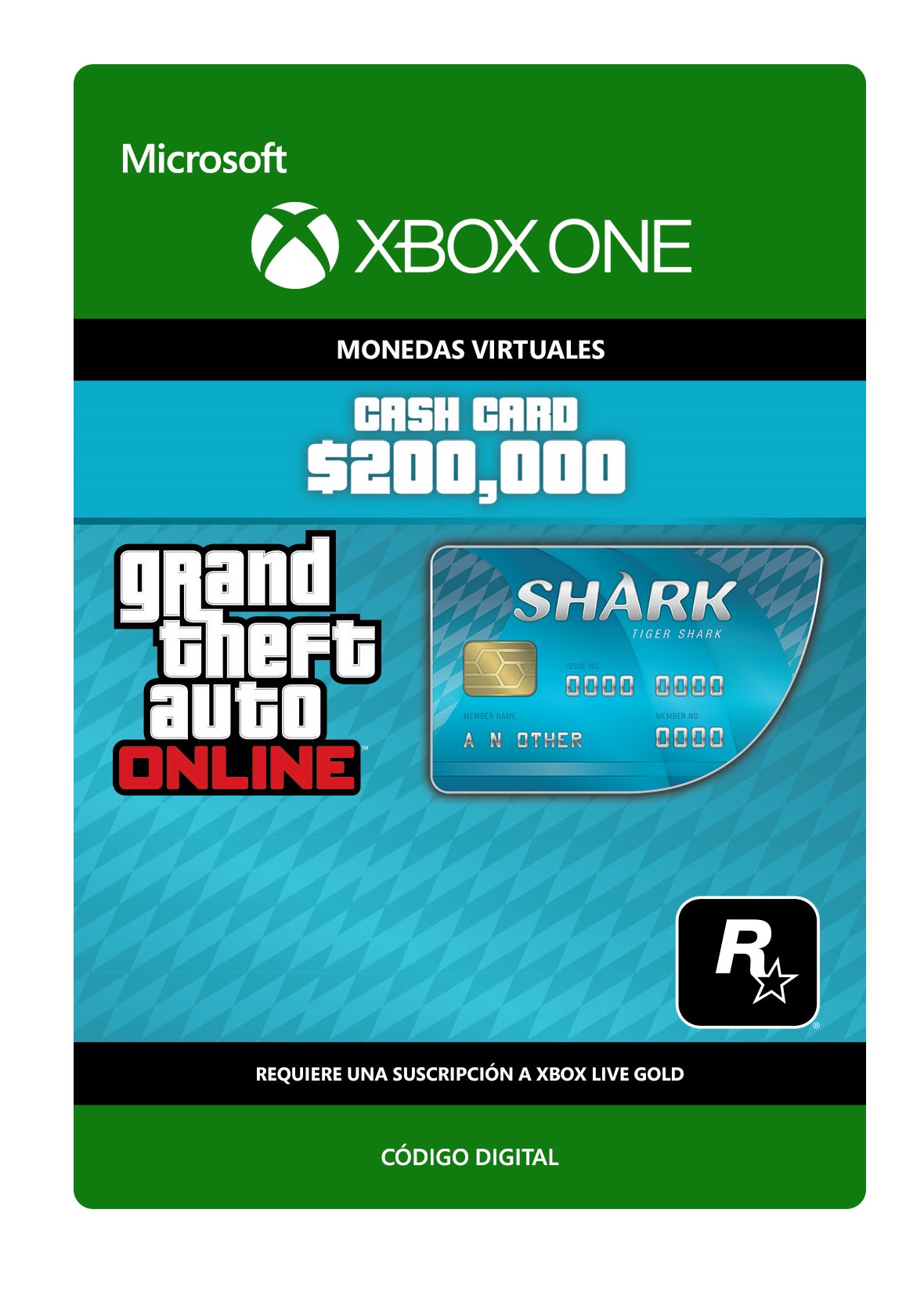 Xbox One - Grand Theft Auto V: Tiger Shark Cash Car - Creditos/Monedas para Juegos