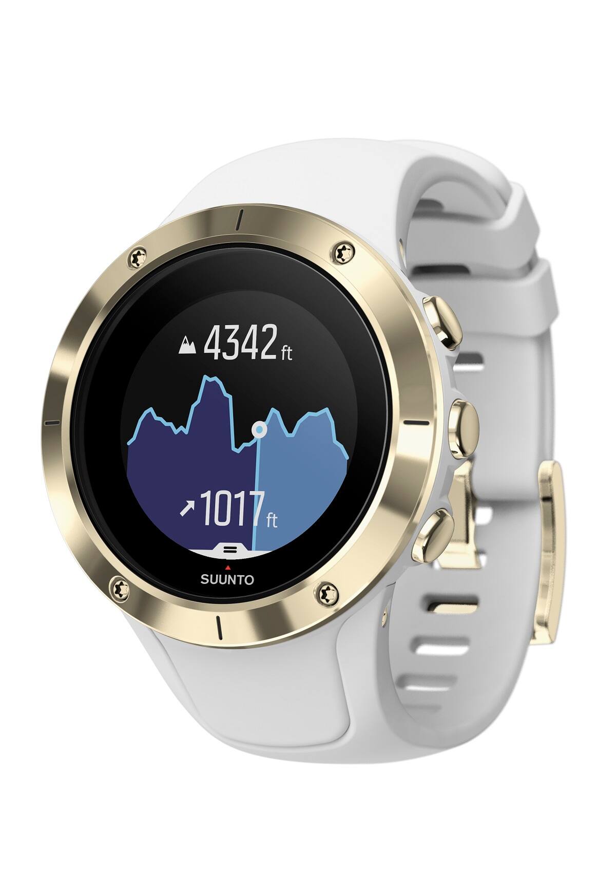 Suunto –Reloj Spartan Trainer HR – Blanco /Dorado