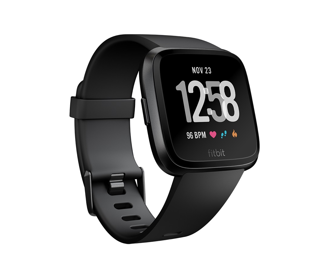 Front_Zoom - Fitbit â Smartwatch Versa â Aluminio - Negro