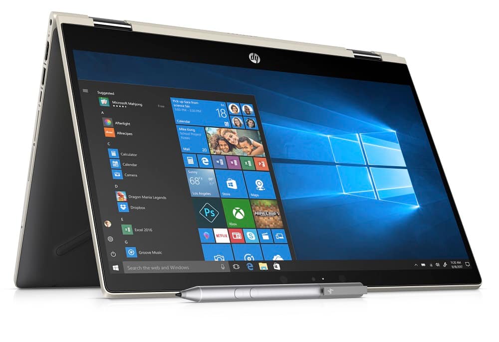Image of HP - Laptop Pavilion x360 Convertible 14-cd0001la de 14" - Pentium - HD 610 - Memoria 4GB - Disco duro 500GB - Dorado