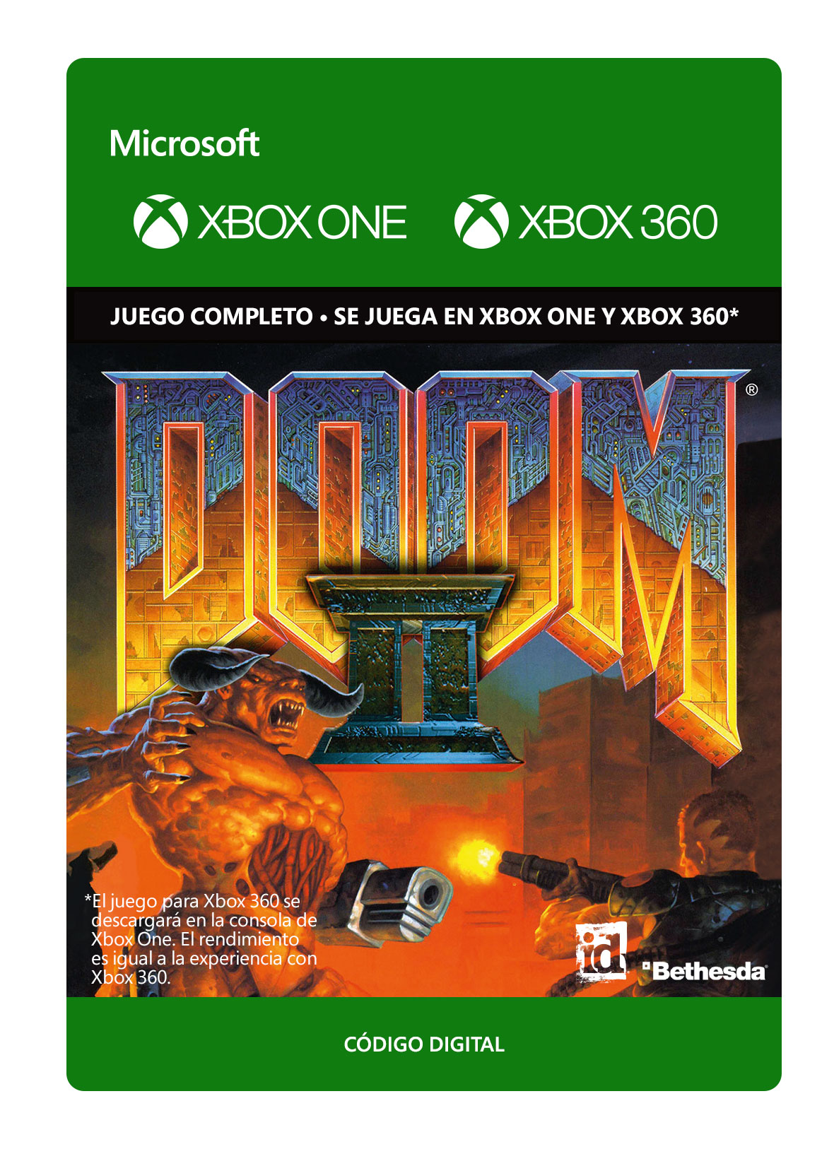 Xbox 360 - Doom Ii - Juego Completo Descargable
