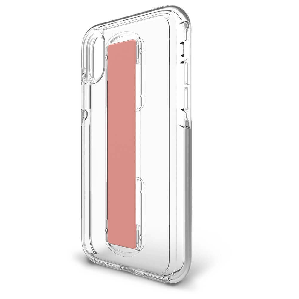 Bodyguardz - Funda / Case Slidevue para Apple iPhone XS - Transparente (Rosa)