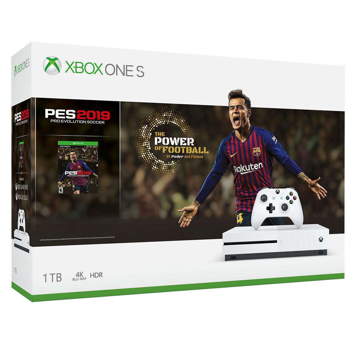 Microsoft Xbox One S Consola Edicion Pes 2019 1tb Blanca