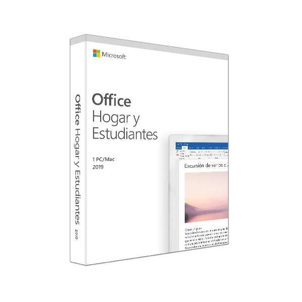 Microsoft Office Hogar y Estudiantes 2019 1 dispositivo Mac Windows