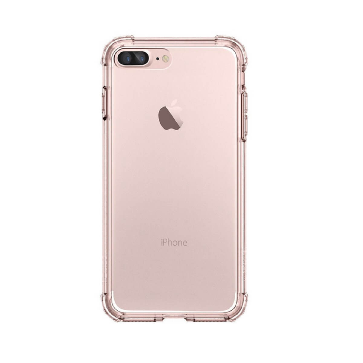 Spigen - Funda / Case Crystal Shell RS para Apple iPhone 6 Plus / 7 Plus / 8 Plus - Transparente / Rosa