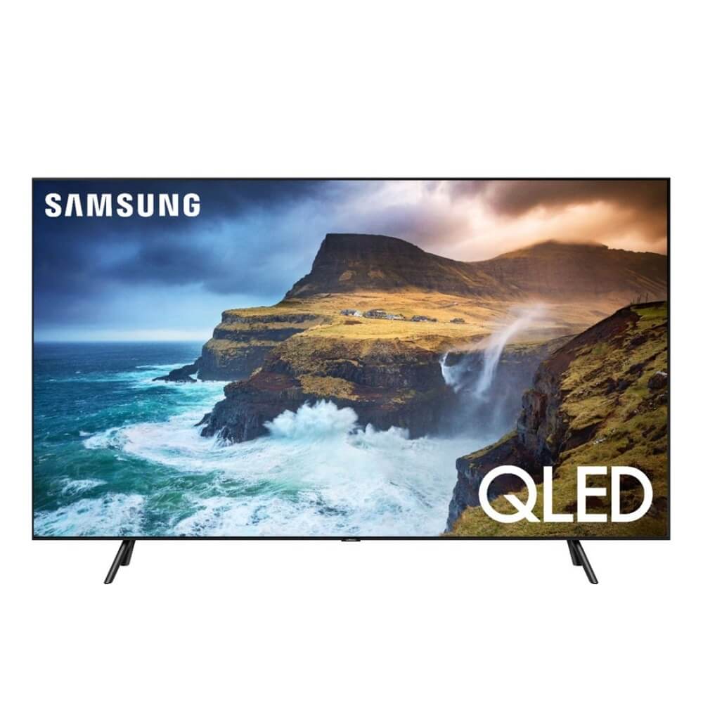 Samsung - Pantalla de 55" - Plana - Q-LED - 4K Ultra HD - Smart TV - HDR - QN55Q70RAFXZA - Negro
