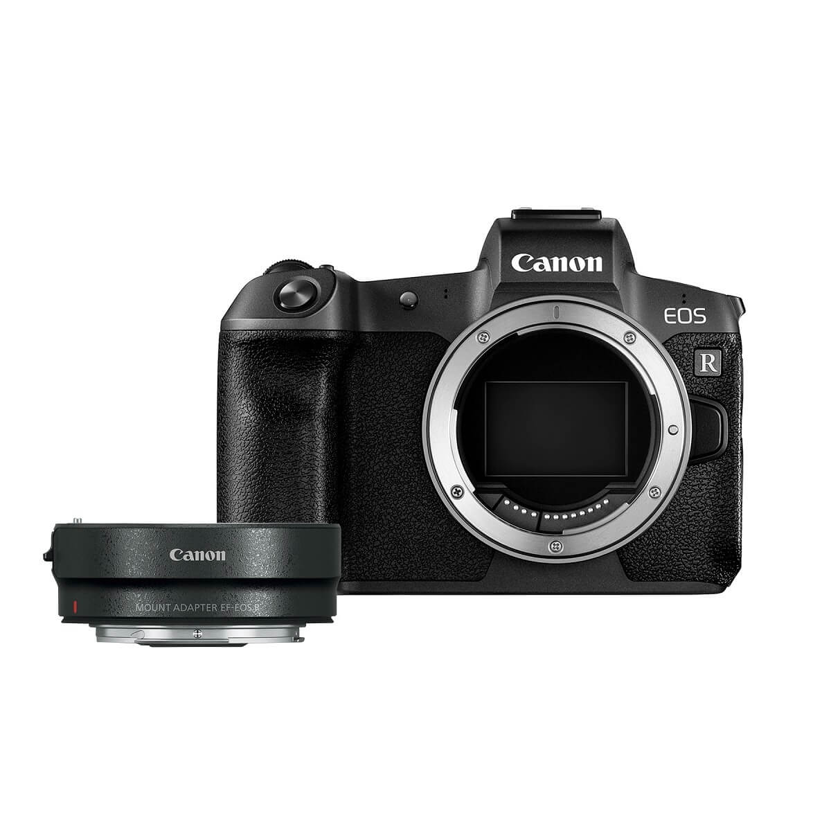 Canon - Cámara Mirrorless EOS R Cuerpo más Adaptador – Negro
