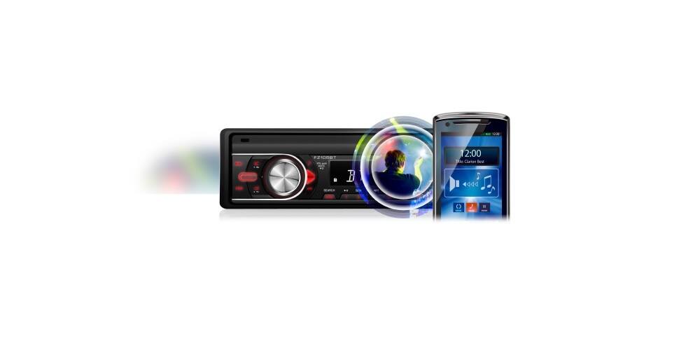 Clarion - Autorestéreo Clarion FZ105BT Bluetooth - Negro