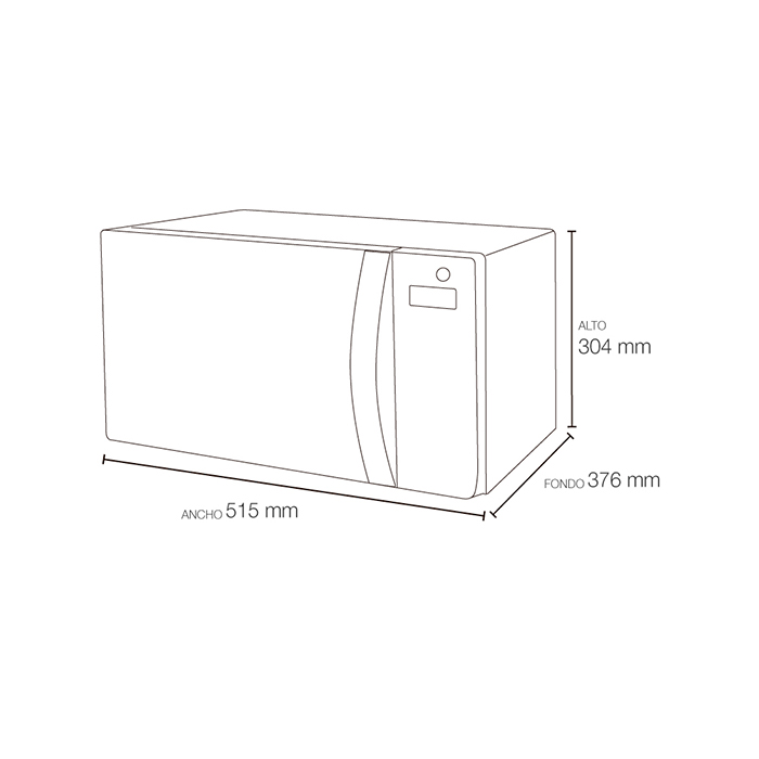 Winia Horno De Microondas Con Grill 1 1 Pies Cubicos Acabado Tipo Espejo Silver