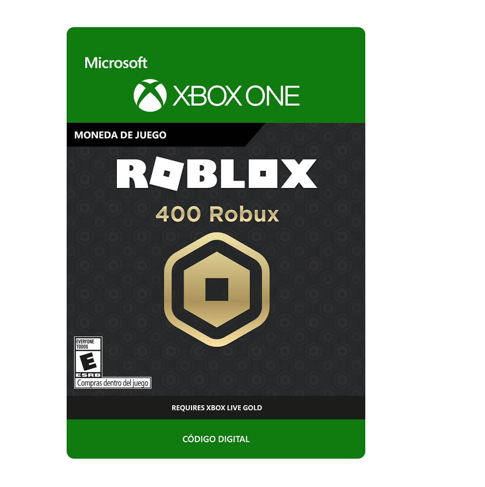 Microsoft Roblox 400 Robux Tarjeta Digital Descargable
