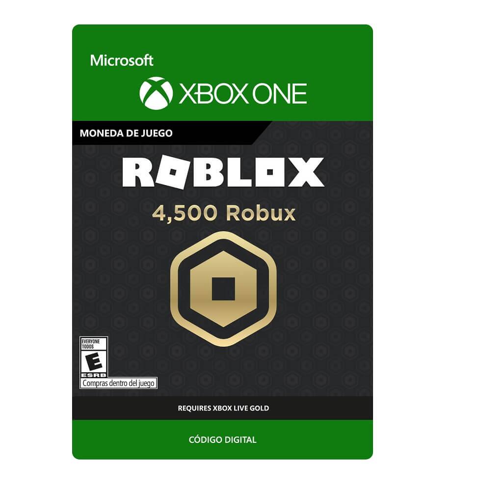 Microsoft Roblox 4500 Robux Moneda De Juego Xbox One Tarjeta Digital - comprar 4 500 robux para xbox microsoft store es mx