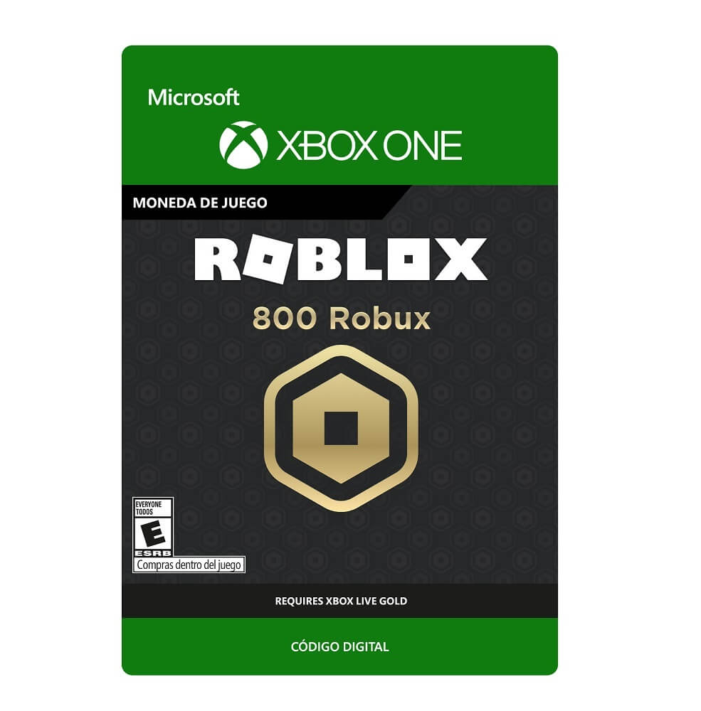Microsoft Roblox 800 Robux Tarjeta Digital Descargable