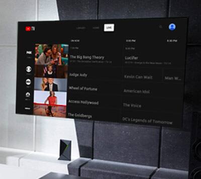 TV showing streaming services