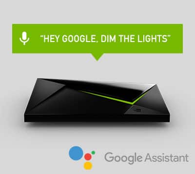 Video game device, Hey Google, dim the lights.