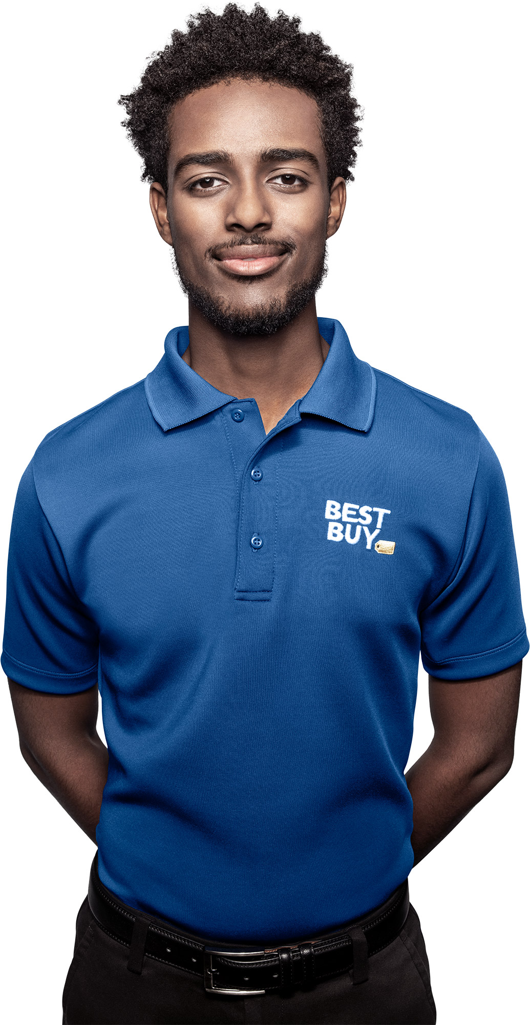 Best Buy associate welcoming you to contact us