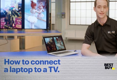 How to connect a laptop TV.