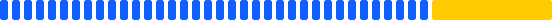36 small blue squares indicating 36 months are arranged side by side to represent the majority of the original purchase price. An adjacent yellow rectangle indicates the remaining final payment.
