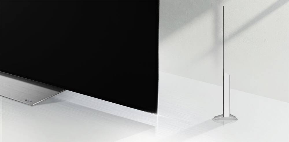 TV with slim design