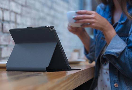 Woman with iPad