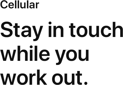 Stay in touch while you work out.