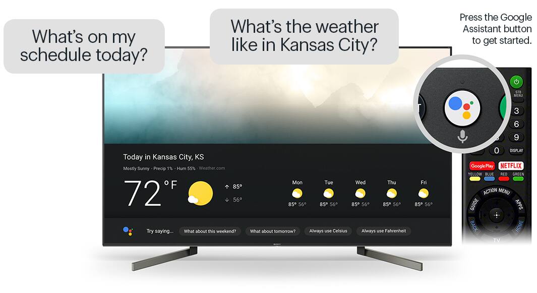 TV with voice commands