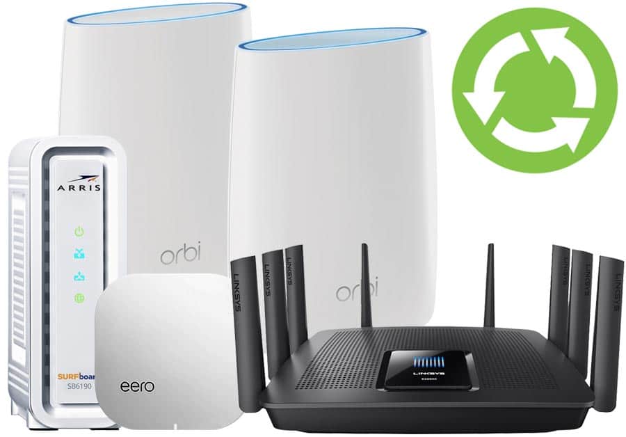 Wi fi system, modem, router, recycle