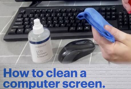 How to clean a computer screen. 