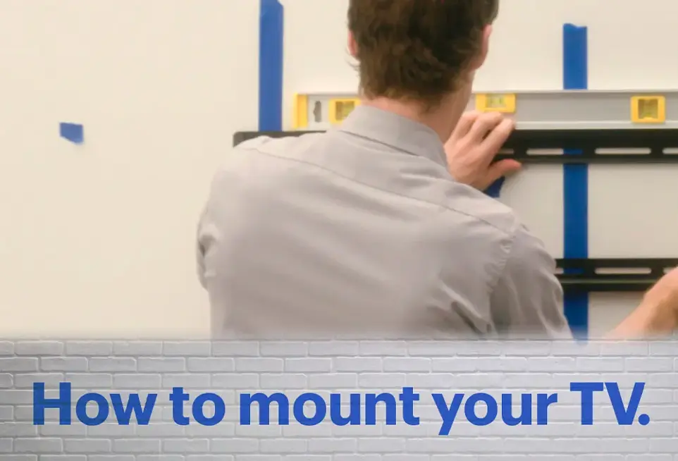 How to mount your TV.