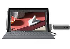 Tablet, keyboard, dock