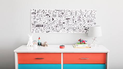 Voice-activated speaker in kids room