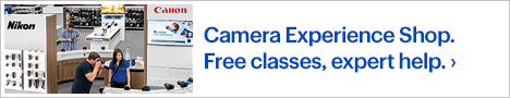 Camera Experience Shop. Free classes, expert help