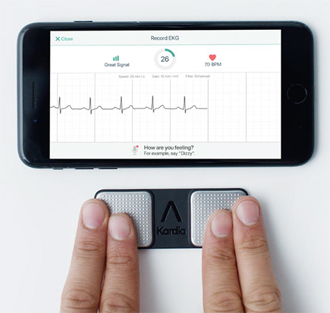 EKG monitoring device and app