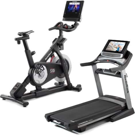 Treadmill and stationary bike