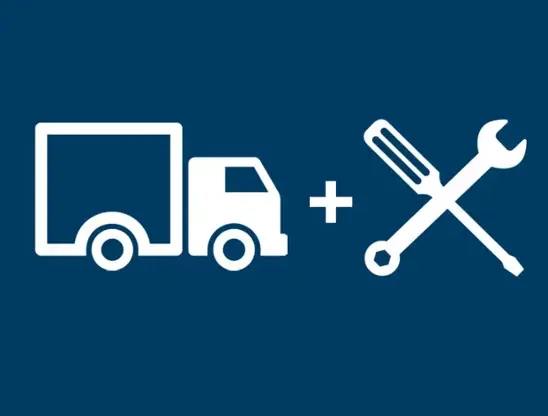 Delivery truck and tools