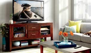 Living room with furniture