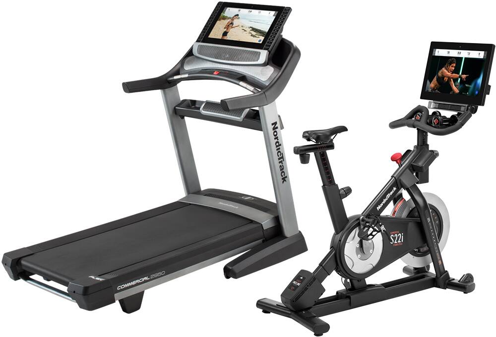 Stationary bikes and treadmills