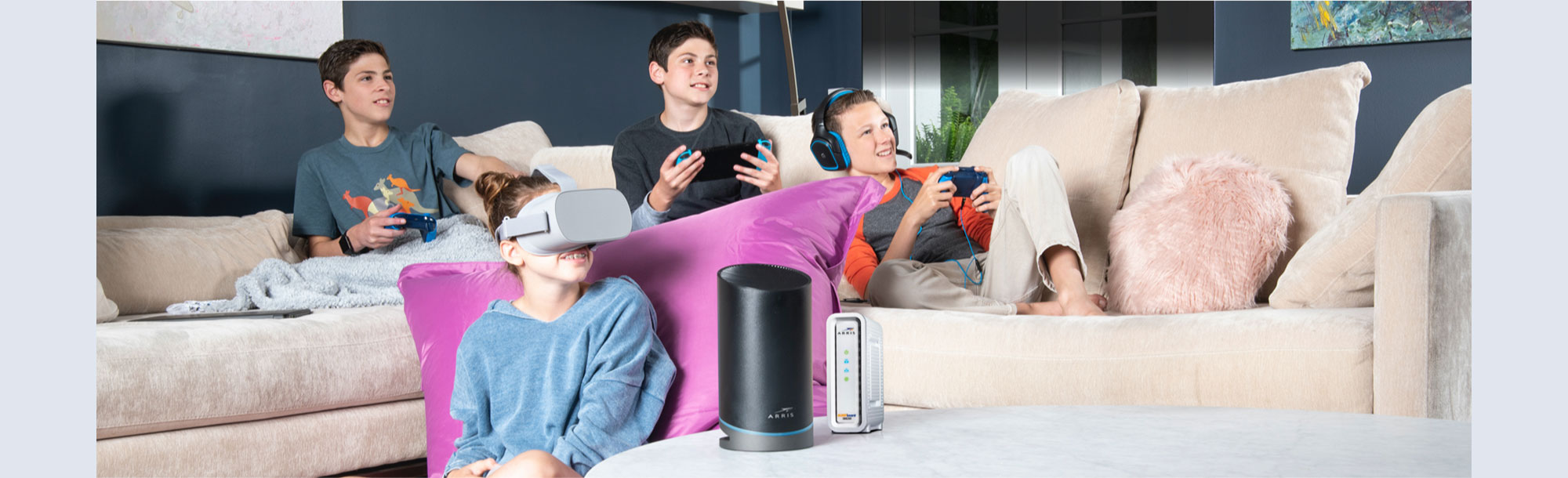 Video gaming with Wi-Fi system