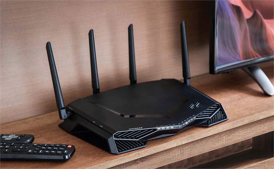 Router near TV