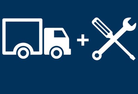 Delivery truck and tools