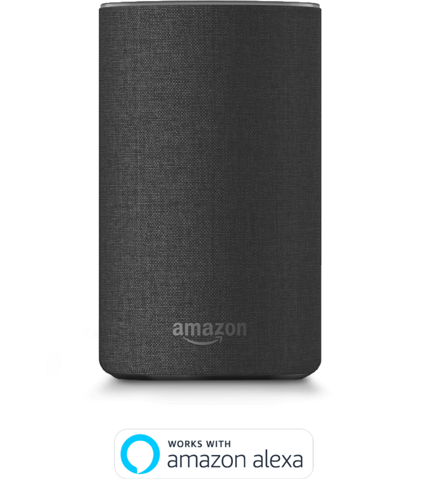 Voice controlled device. Works with Amazon Alexa.