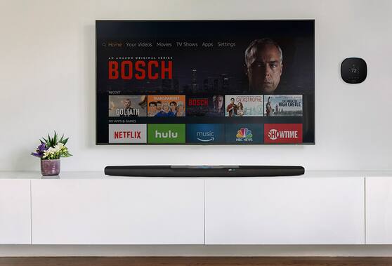 TV and sound bar