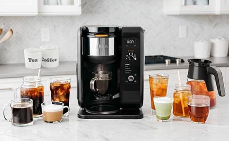 Coffer maker with hot and cold beverages