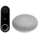 Smart doorbell, voice-activated speaker