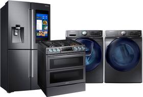 Refrigerator, range, washer and dryer