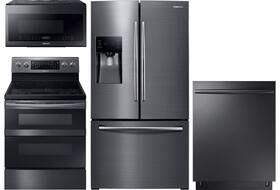 Refrigerator, range, dishwasher, microwave