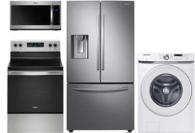 Refrigerator, dishwasher, microwave and washer
